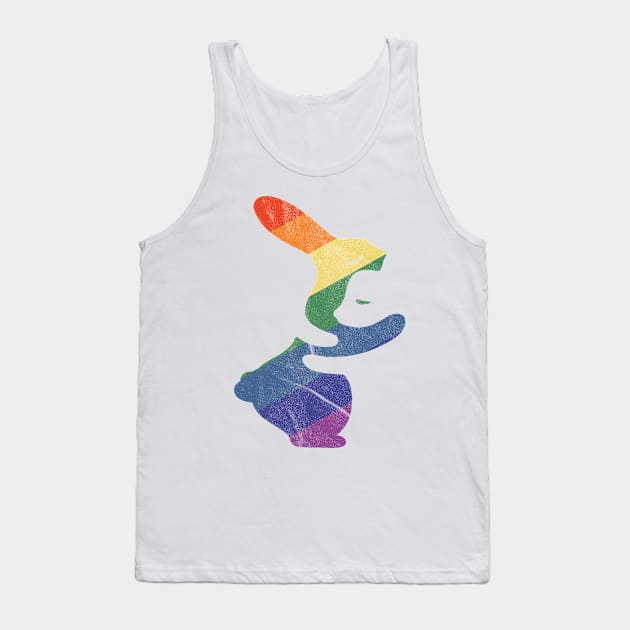 Hug Bunny Rainbow Tank Top by Anicue